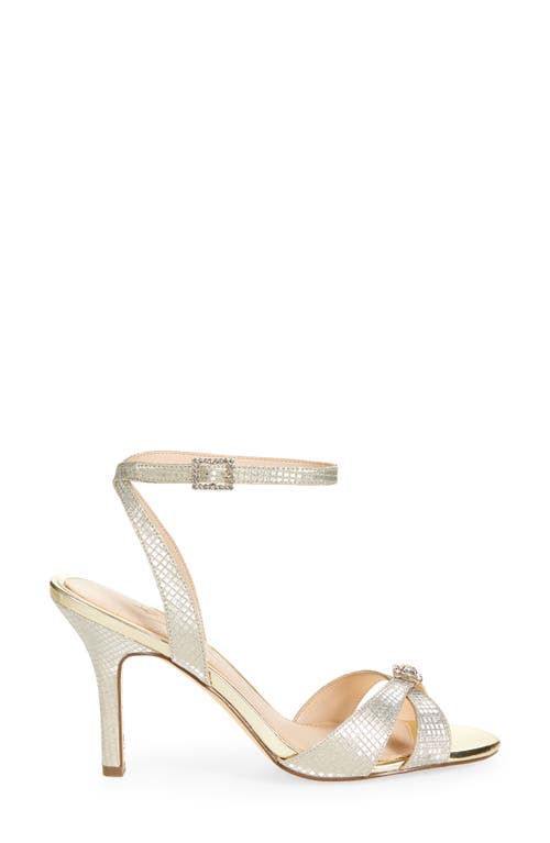 Nina Vinka Crystal Embellished Sandal In Platino