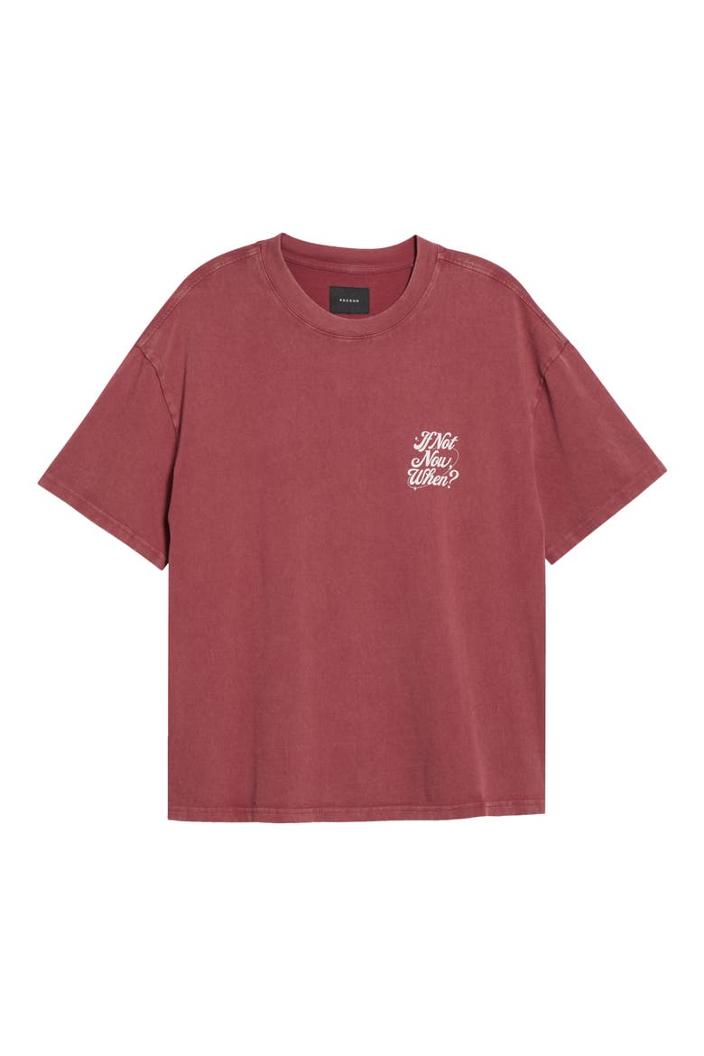 If Not Now Short Sleeve Graphic T-Shirt, Main, color, RED