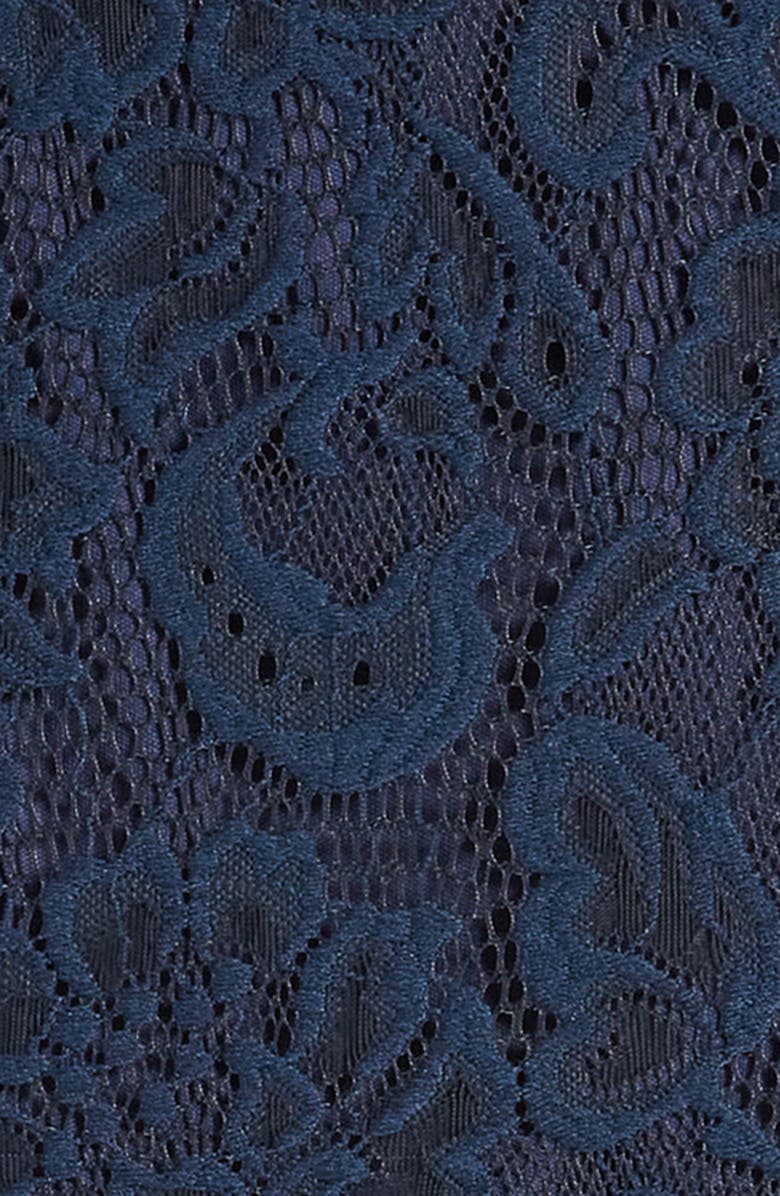 Ava & Yelly Kids' Chacha Lace Overlay Party Dress, Alternate, color, Navy