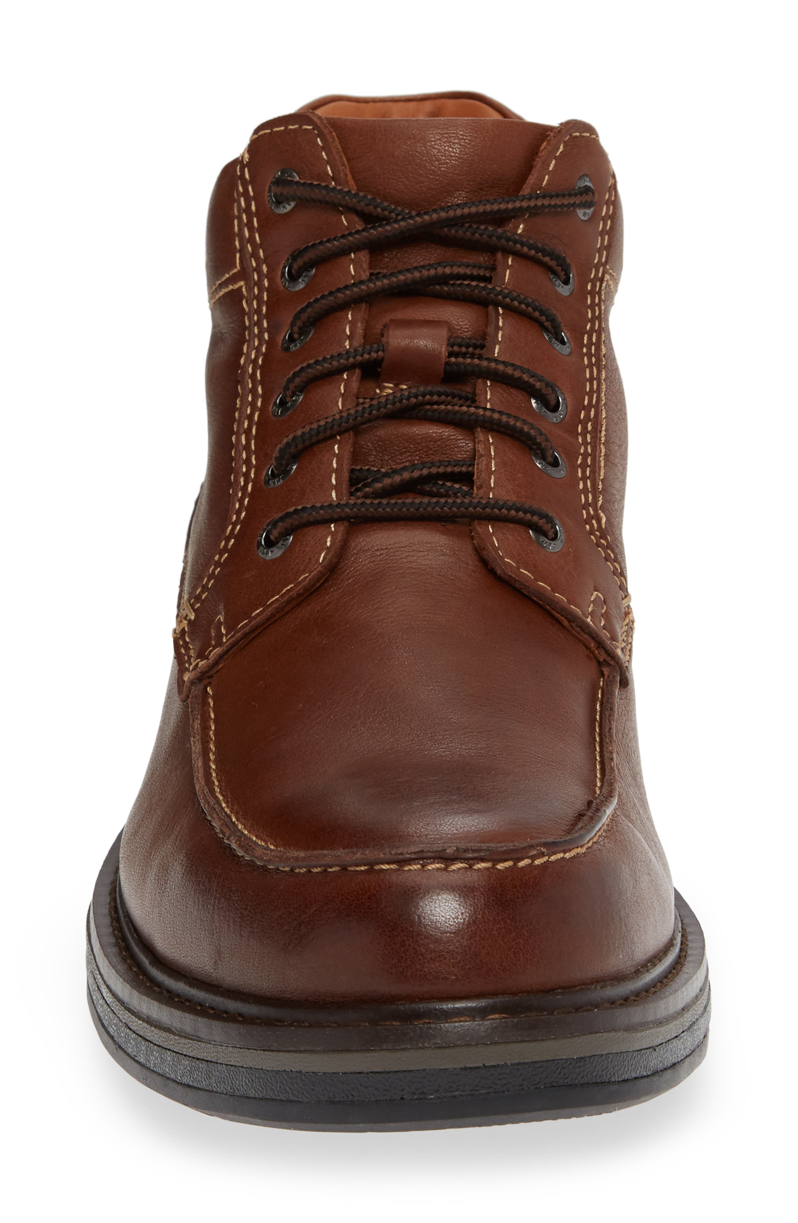 Rutledge Waterproof Moc Toe Boot, Alternate, color, TAN LEATHER