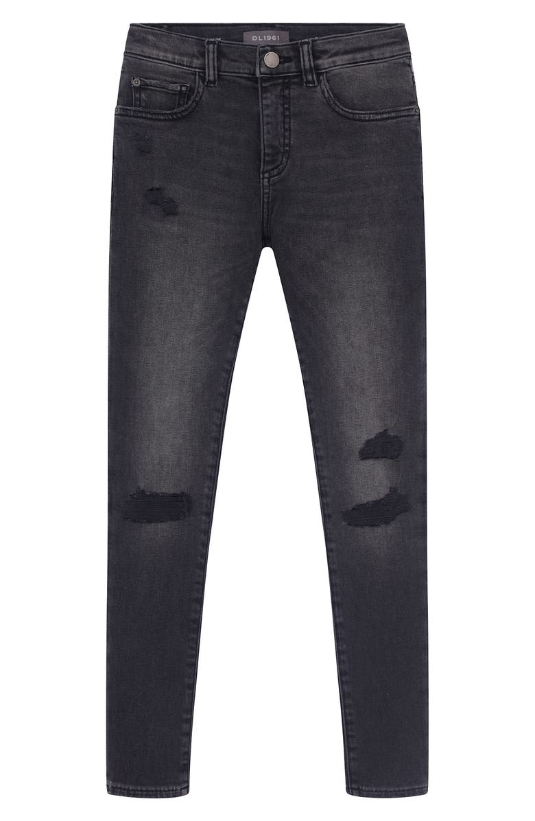 DL1961 Kids' Zane Ripped Skinny Jeans, Main, color, 