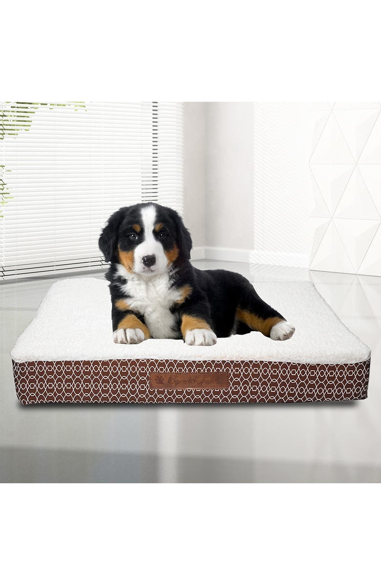 Image showcasing Duck River Textile Bogart Gate Small Orthopedic Memory Foam Pet Bed ...