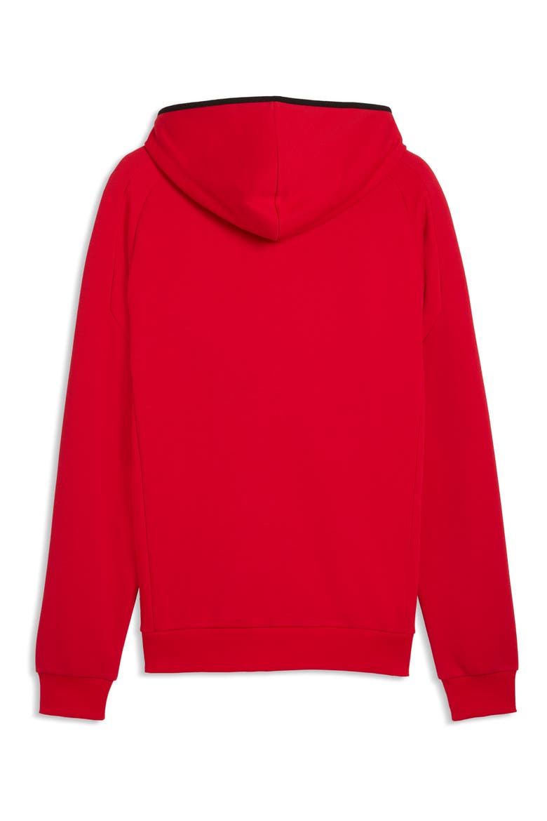 Ferrari Motosport Hooded Zip Front Sweatshirt, Alternate, color, ROSSO CORSA