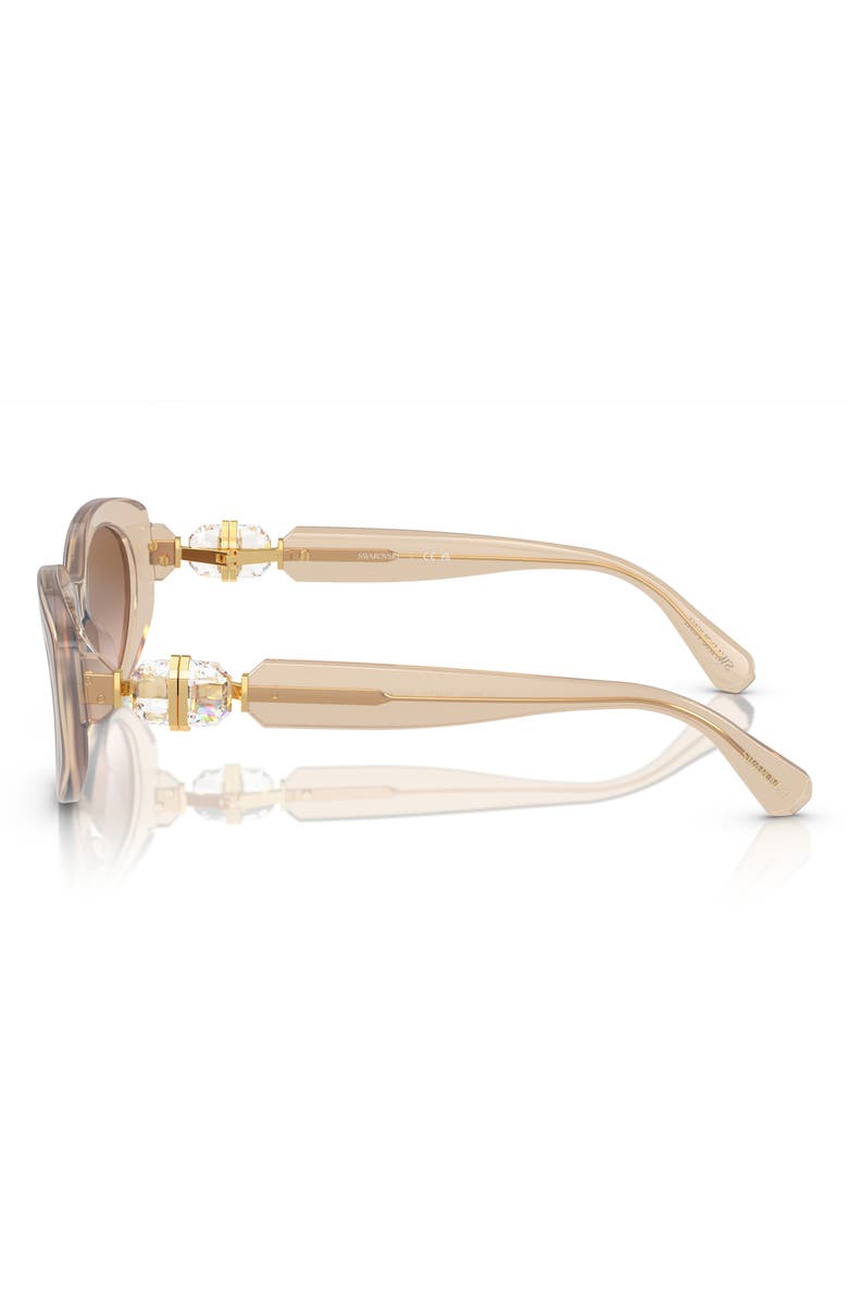 Swarovski 53mm Gradient Oval Sunglasses, Alternate, color, 
