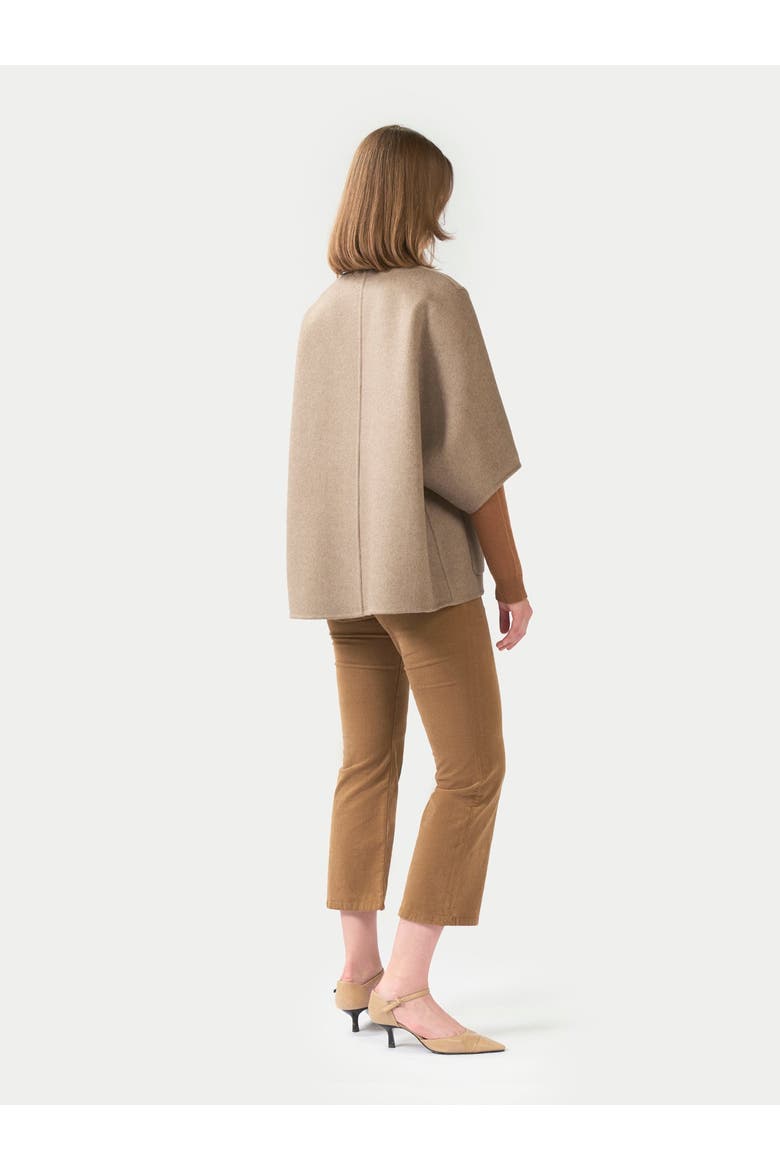 Patch Pocket Cashmere Poncho Jacket, Alternate, color, taupe