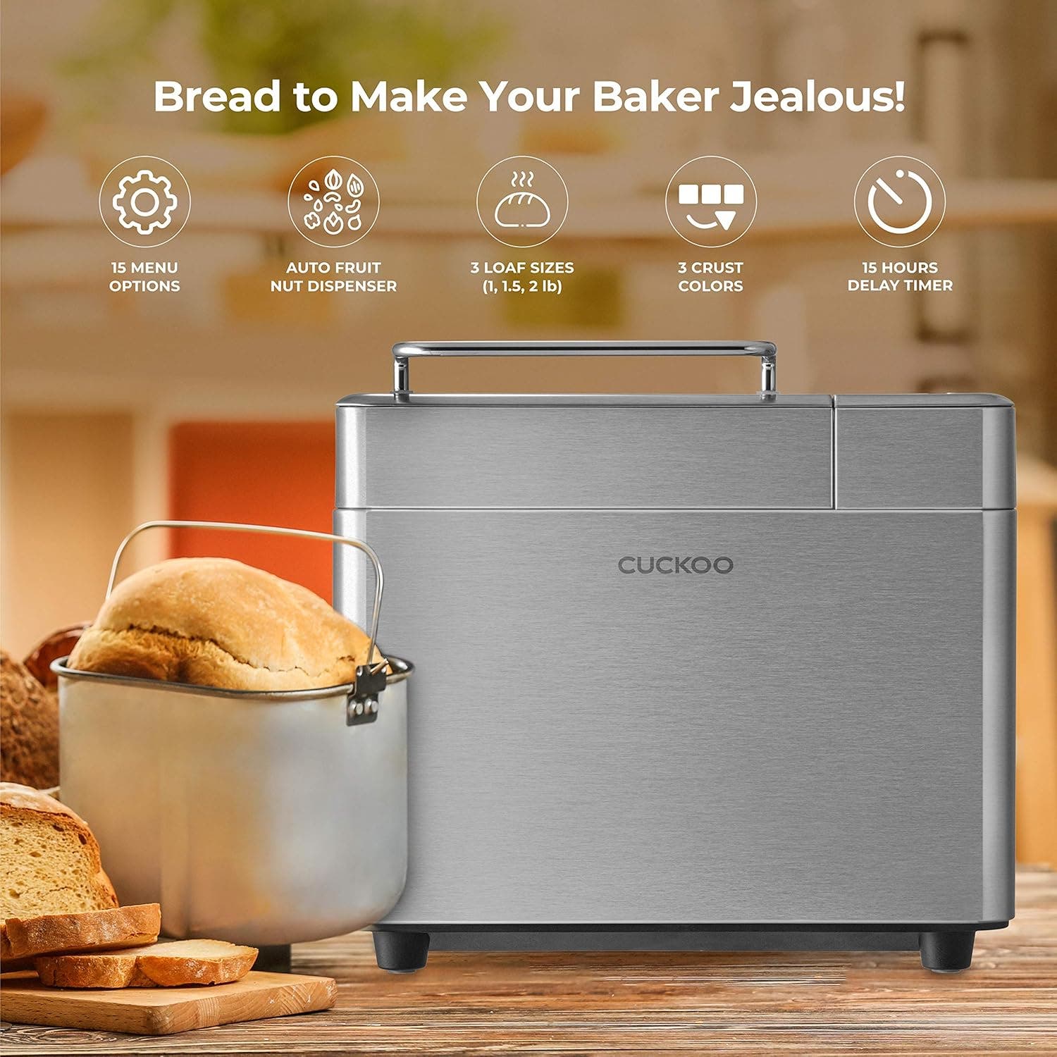 Cuckoo 2 lb. Multifunctional Bread Maker - Thumbnail 3