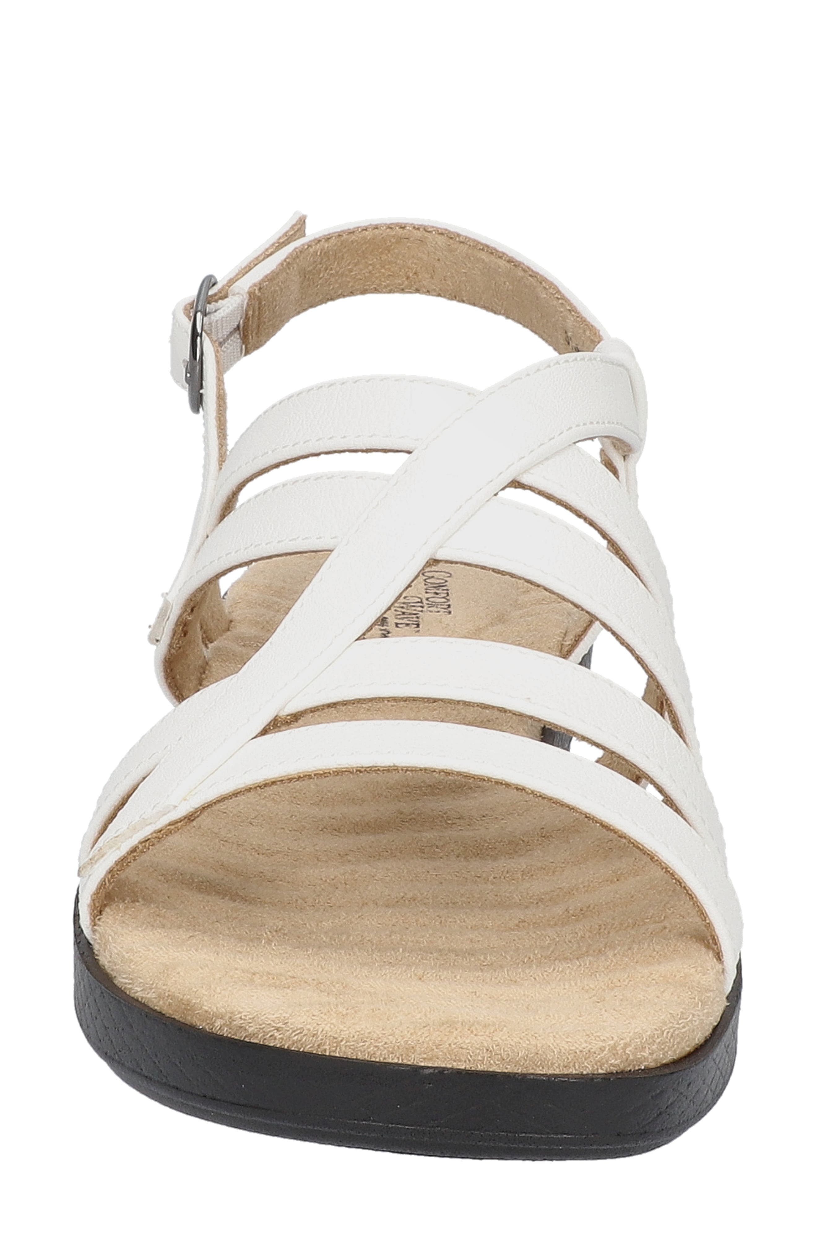 EASY STREET Lobo Wedge Sandal, Alternate, color, White