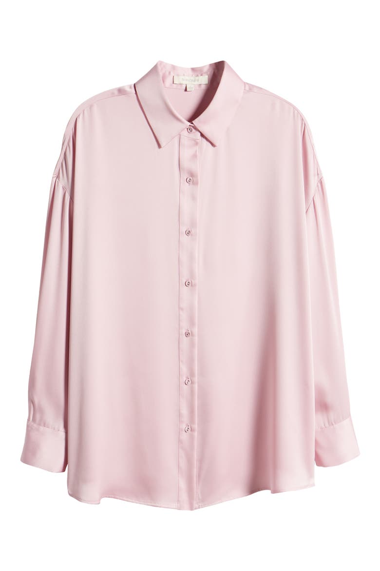 The Smooth Ex-Boyfriend Satin Shirt, Alternate, color, PASTEL LAVENDER