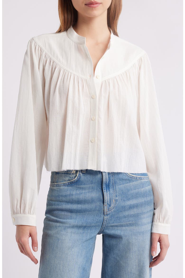 The Swing Button-Up Shirt, Main, color, ALABASTER