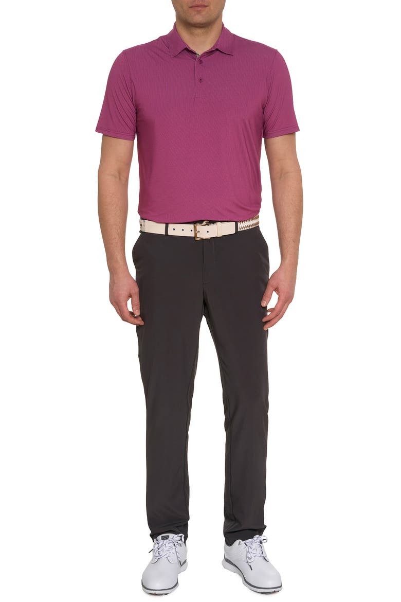 Alastor Microdot Bird's Eye Golf Polo, Alternate, color, BERRY