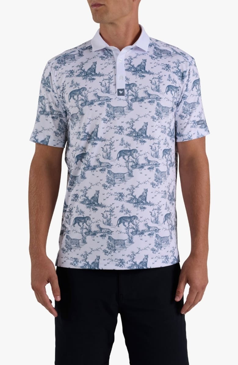 Bad Birdie Core Jungle Cat Performance Golf Polo, Alternate, color, Prowl King