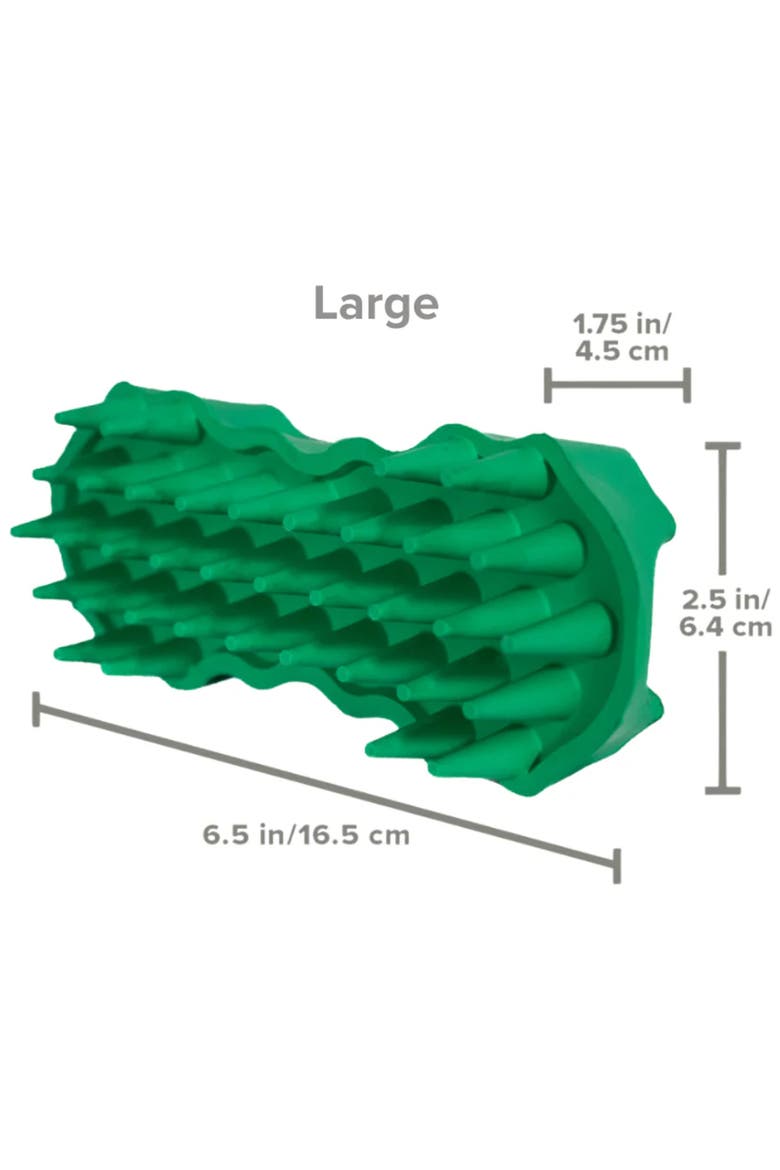 Deshedding Tool For Large Dogs, Alternate, color, Green