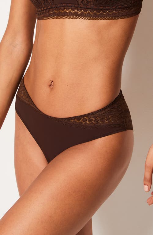 Shop Etam Crush Shorty Briefs In Chocolate