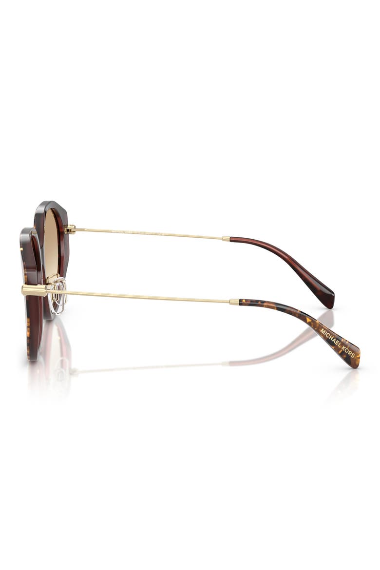 Jinan 56mm Gradient Irregular Sunglasses, Alternate, color, BROWN PEARLIZED TORTOISE