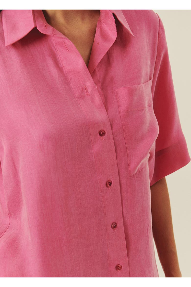 Miranda Lyocell Shirt, Alternate, color, PINK