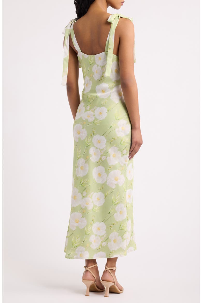 Sabine Sleeveless Midi Sundress, Alternate, color, LIGHT GREEN FLORAL