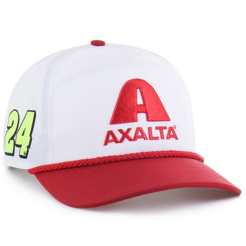 Men's '47 White/Red William Byron brrr° Axalta Rope Hitch Adjustable Hat