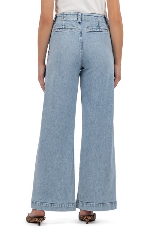 Kut From The Kloth Jean High Waist Wide Leg Trouser Jeans In Blue