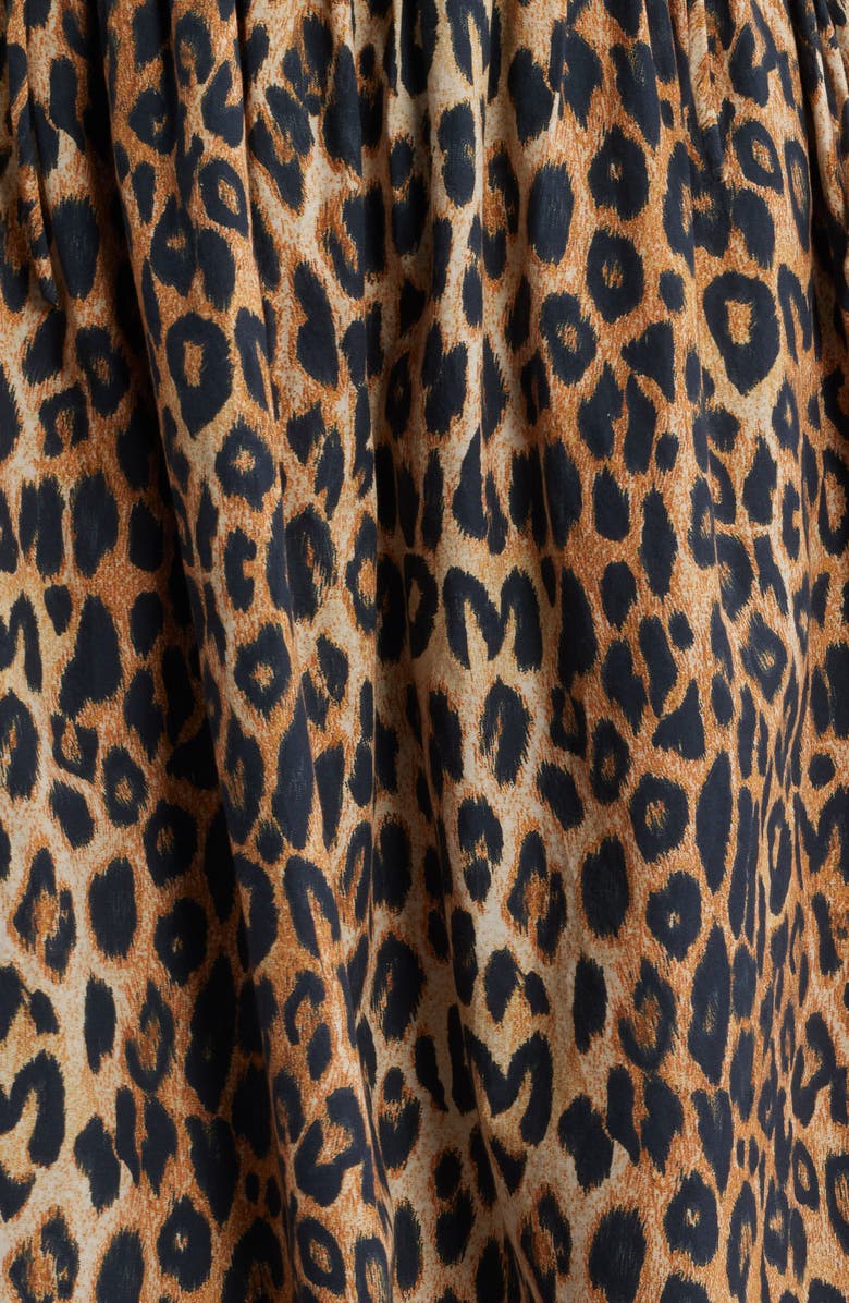 Damson Madder Lilo Leopard Spot Convertible Minidress, Alternate, color, Brown