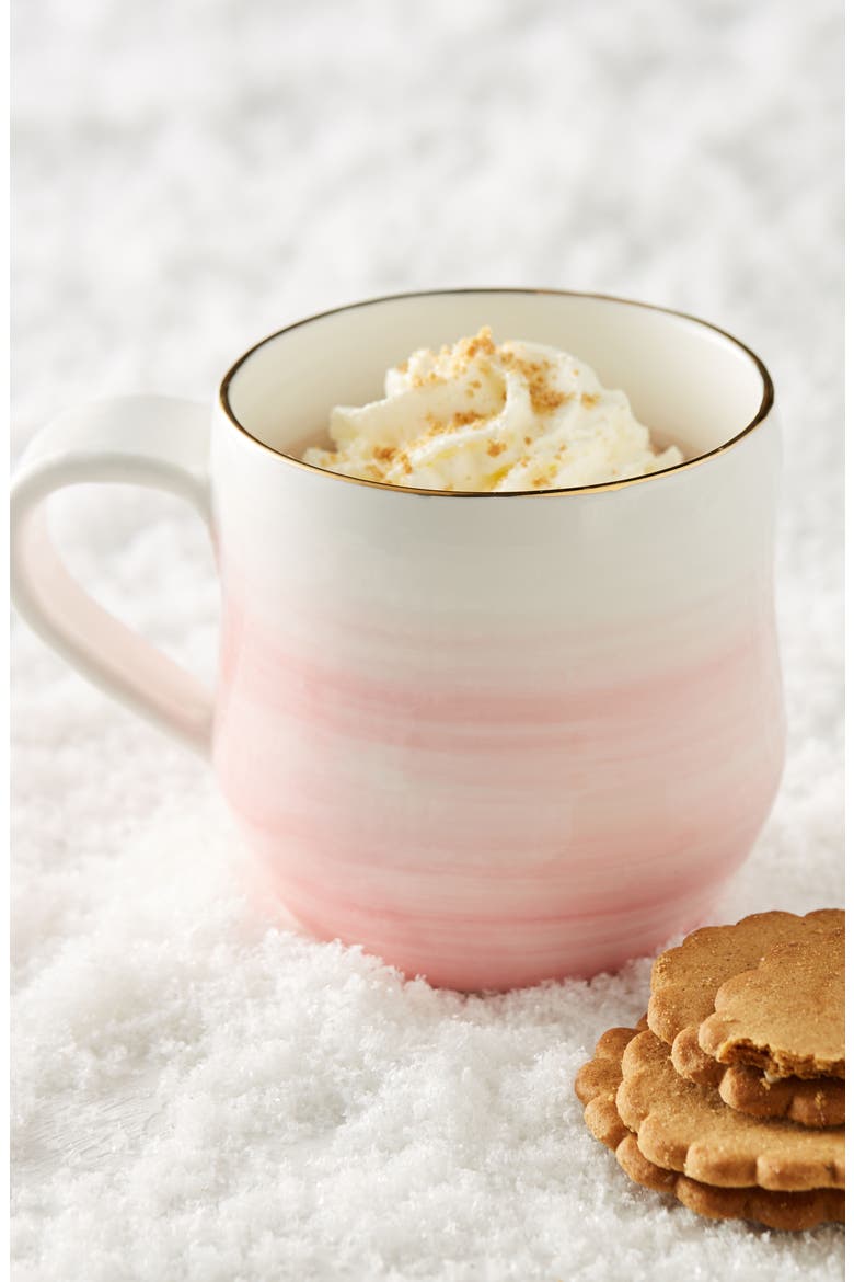 Anthropologie Mimira Stoneware Mug, Alternate, color, PINK
