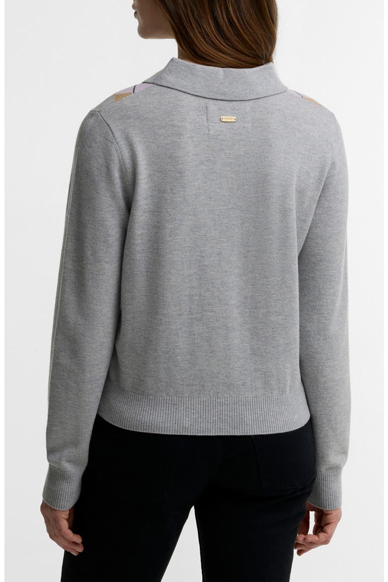 Fawne Argyle Merino Wool Sweater, Alternate, color, GREY MULTI