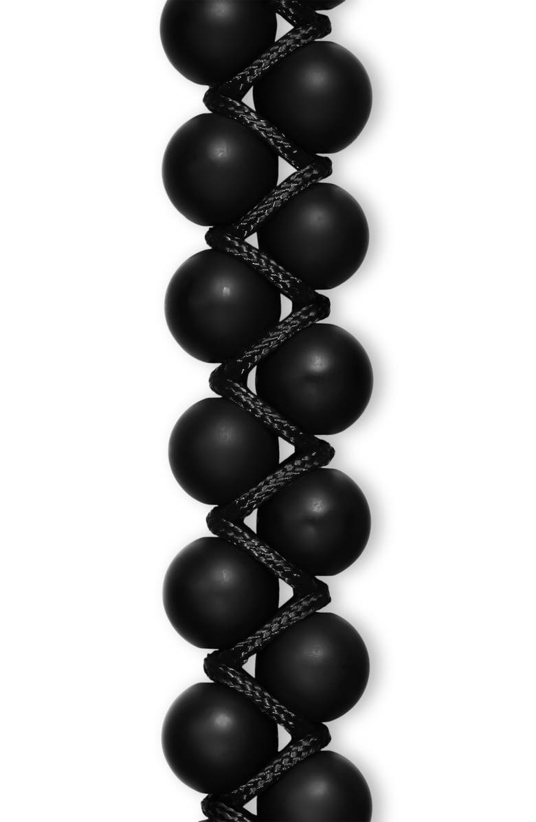 David Yurman Spiritual Beads Two-Row Woven Bracelet, Alternate, color, Black Onyx