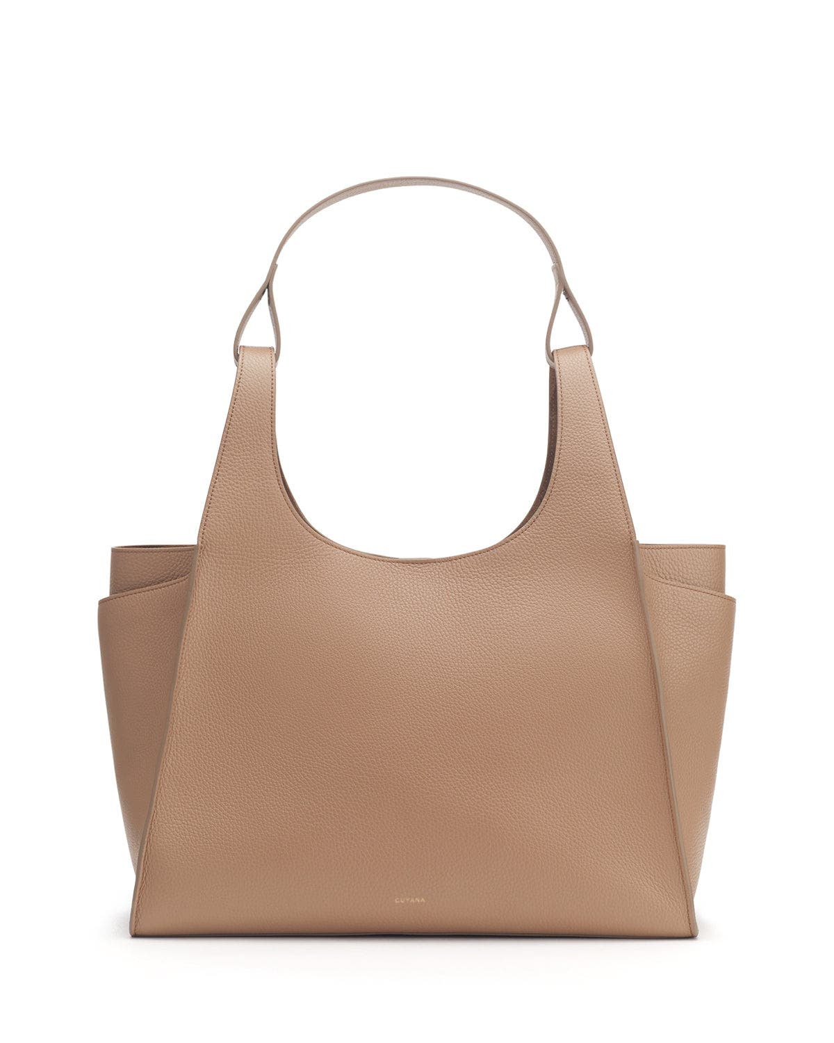 Cuyana Double Loop Satchel, Main, color, Cappuccino