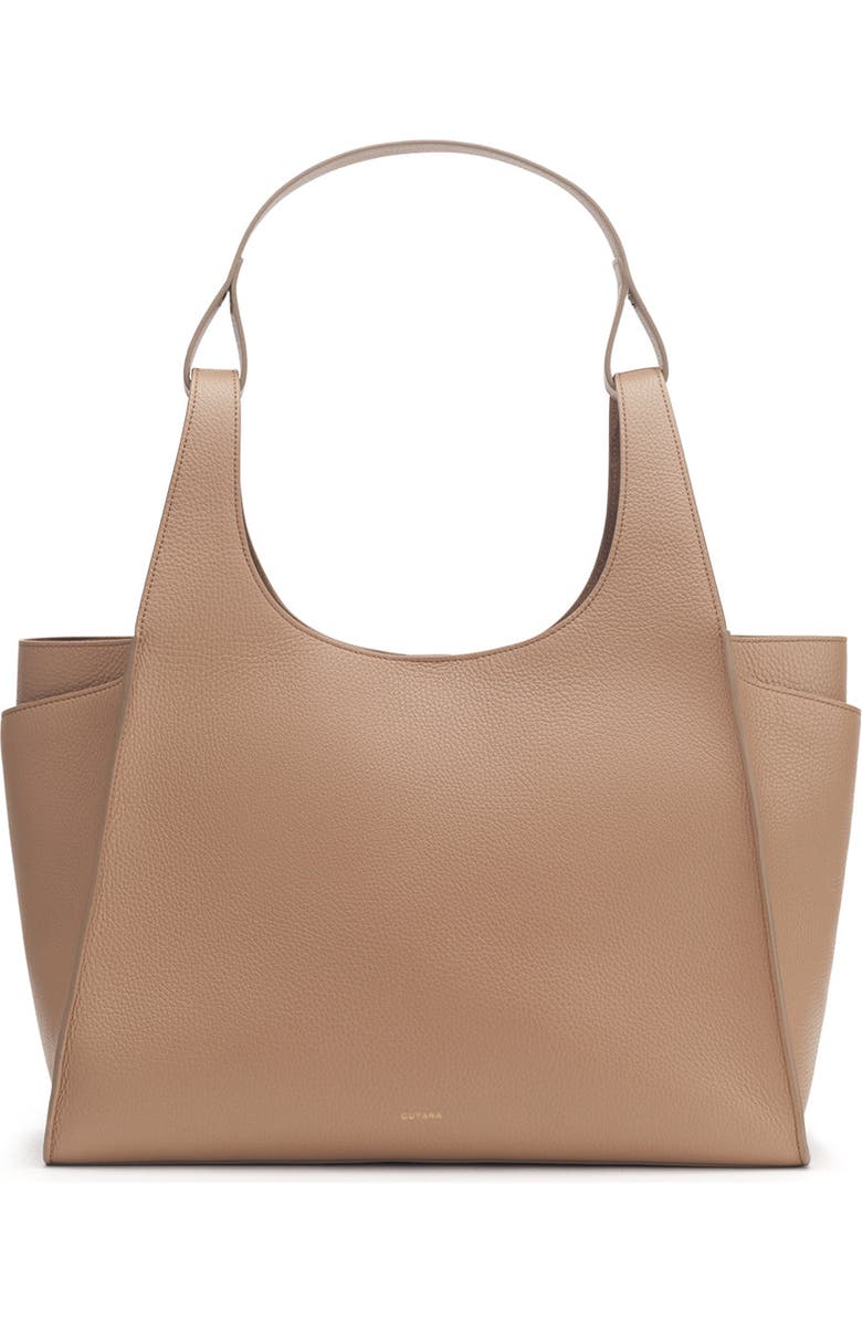 Cuyana Double Loop Satchel, Main, color, Cappuccino