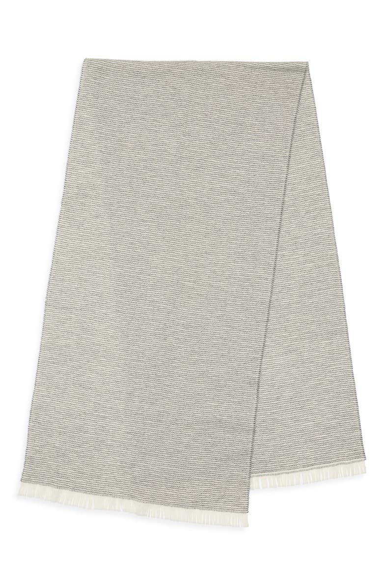 Nordstrom Lightweight Wool & Cashmere Wrap, Alternate, color, Mid Grey - White