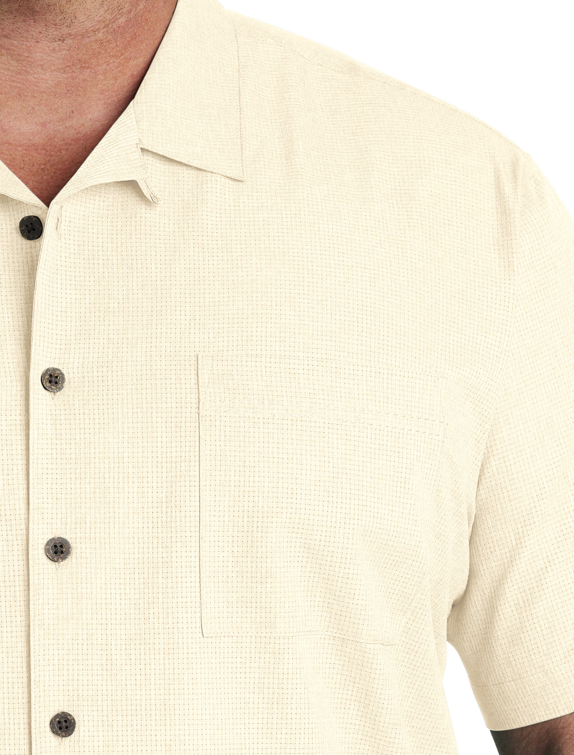 Big & Tall Solid Camp Shirt - image 4