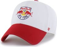 '47 Men's '47 White New York Red Bulls Two-Tone Clean Up Adjustable Hat