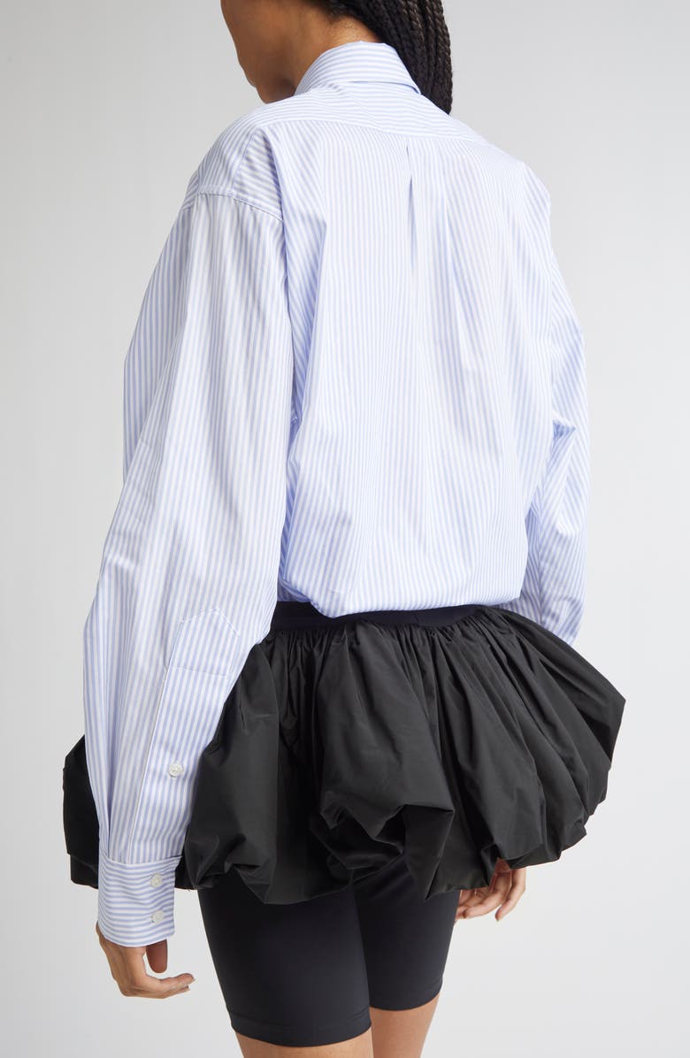 Vaquera Bra Stripe Cotton Poplin Button-Up Shirt, Alternate, color,