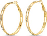 EYE CANDY LOS ANGELES Adriana CZ Hoop Earrings