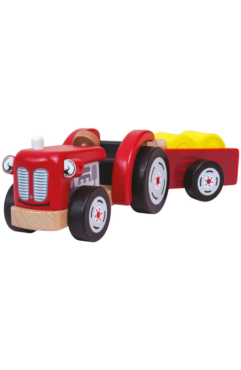 Tidlo Tractor and Trailer, Alternate, color, Red