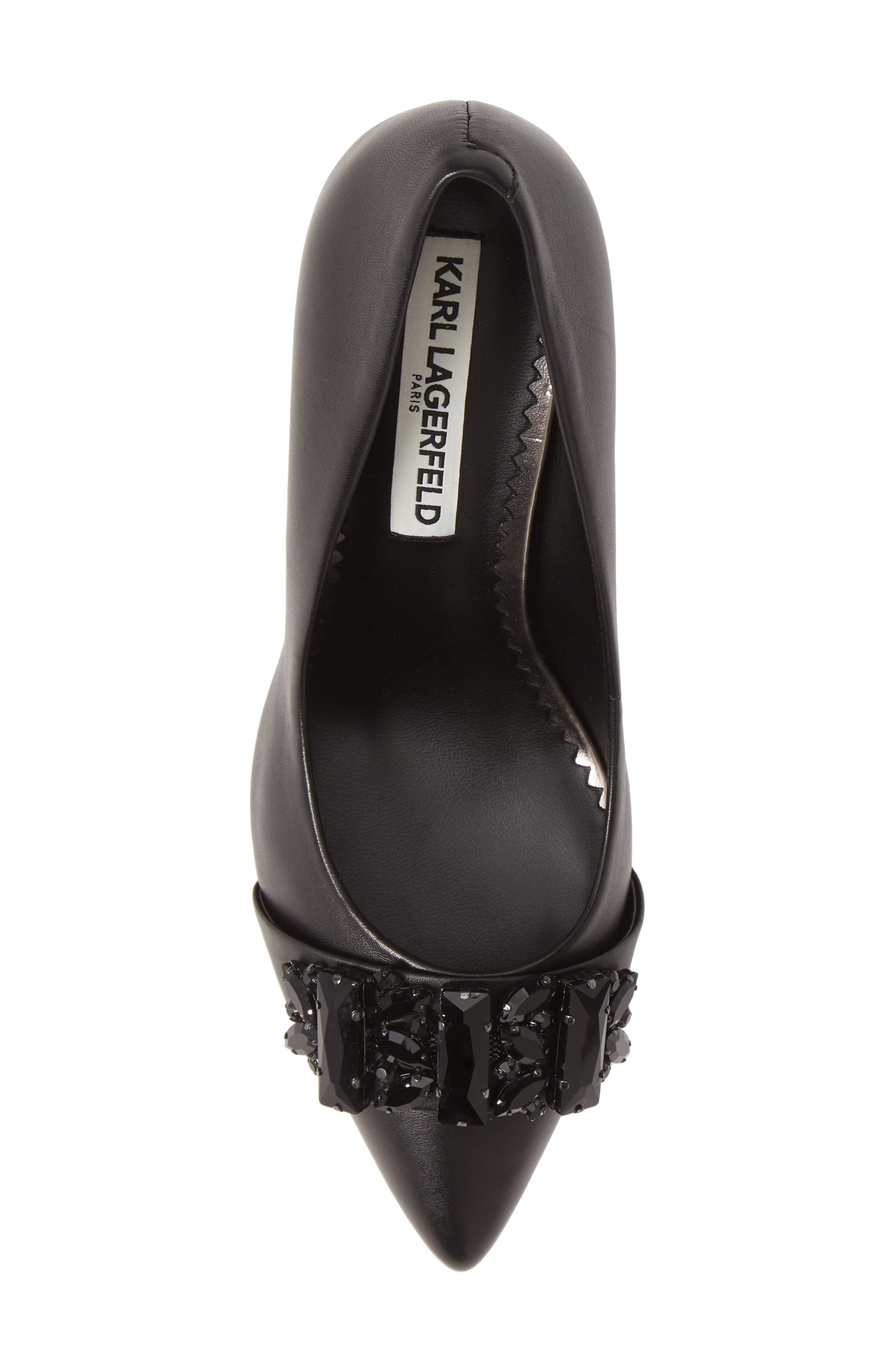 KARL LAGERFELD PARIS Rada Embellished Pump, Alternate, color, 