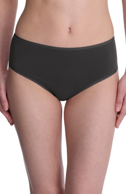 Natori Bliss Bare Cotton Hipster Briefs In Black