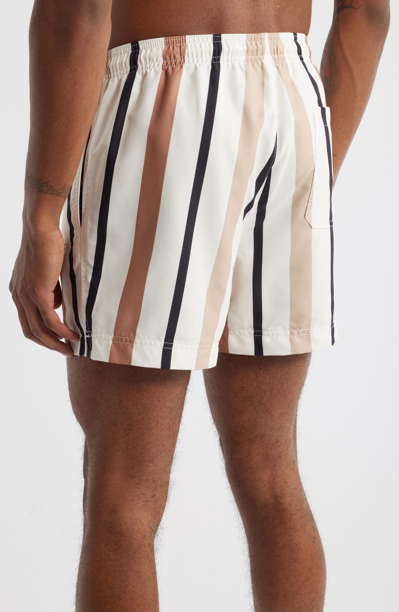 PacSun Kennedy Stripe Swim Trunks, Alternate, color, 