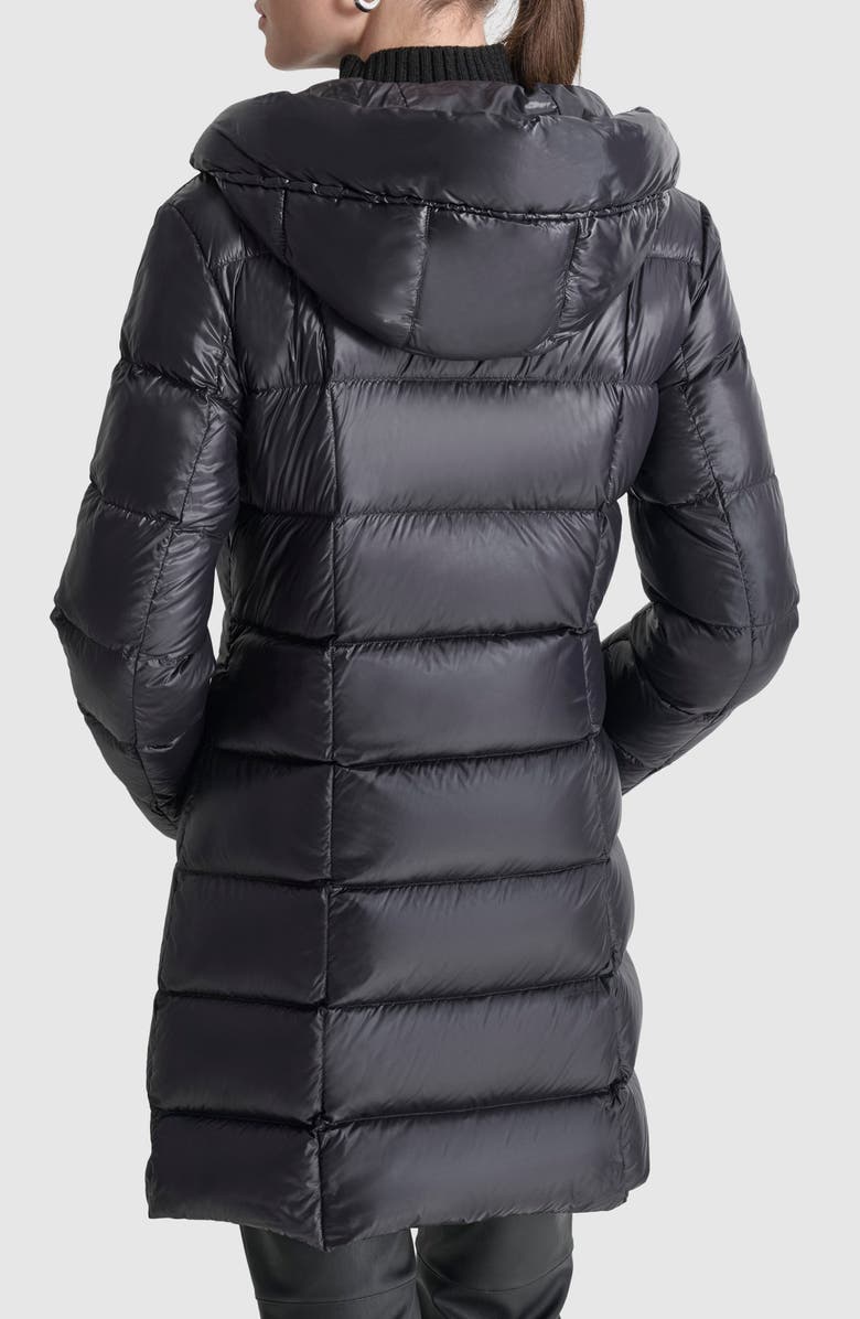 DKNY Hooded Packable Down Jacket, Alternate, color,