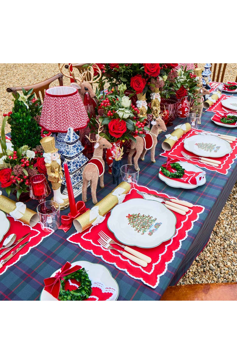 Mrs. Alice Lotus Lampshade, Alternate, color, Red