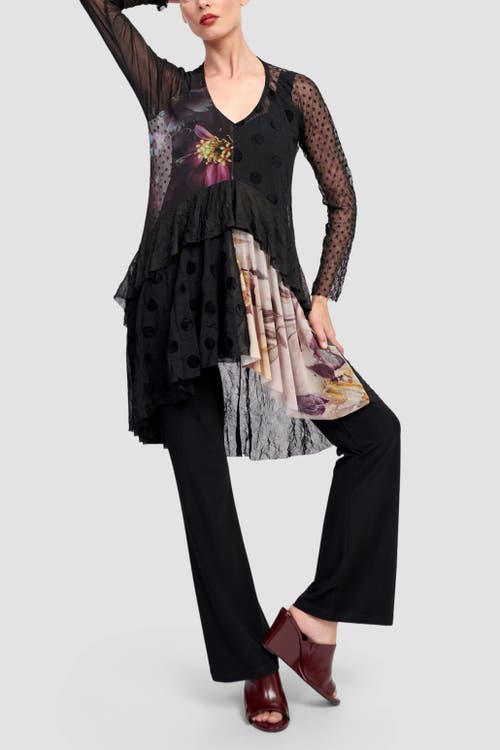 Alembika Slinky Knit Kick Flare Pants In Black