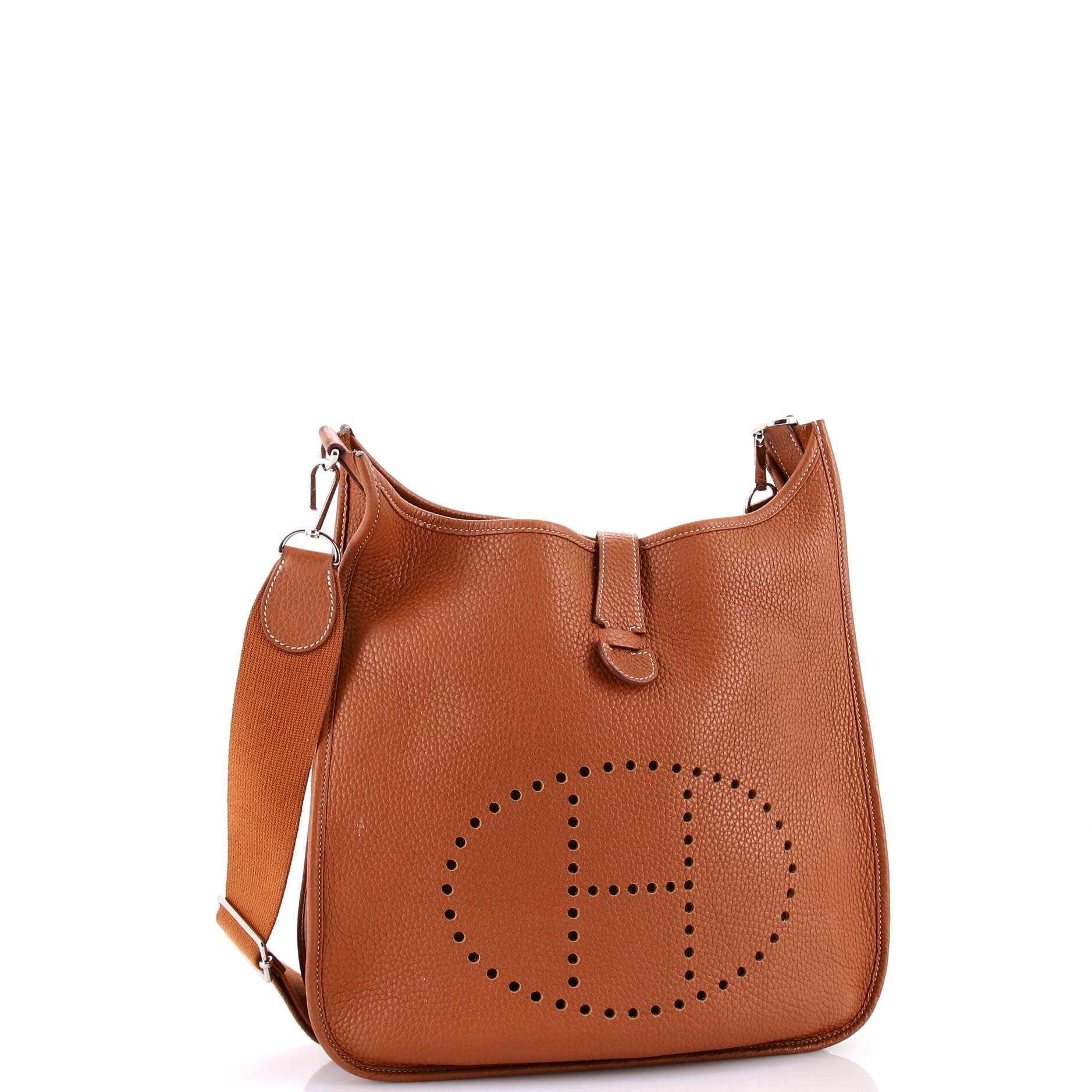 Pre-Owned Hermes Evelyne Bag Gen III Clemence PM, Alternate, color, Gold