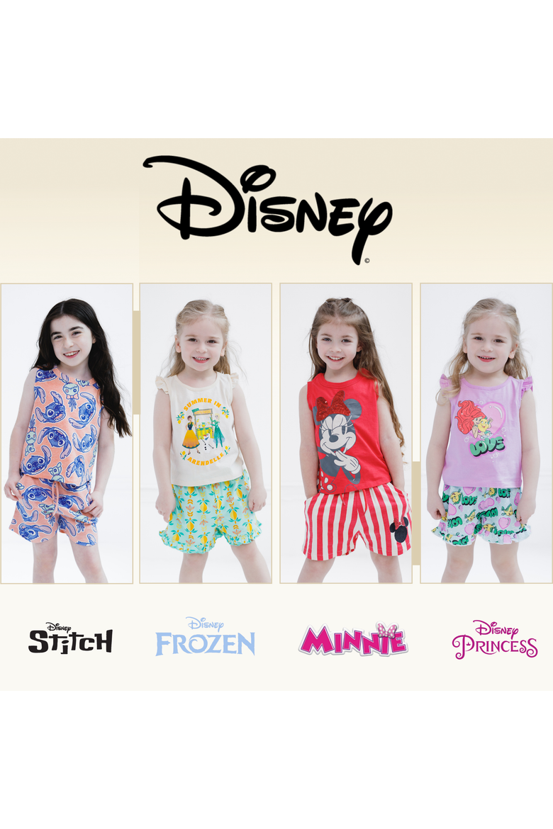Frozen 2-Piece Tank Top and Shorts Set, Alternate, color, Pink Stitch Scrump