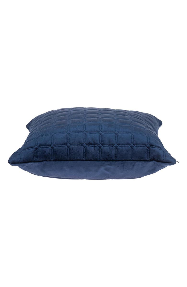 PARKLAND COLLECTION Marrisa Velvet Throw Pillow, Alternate, color, Blue/ Navy