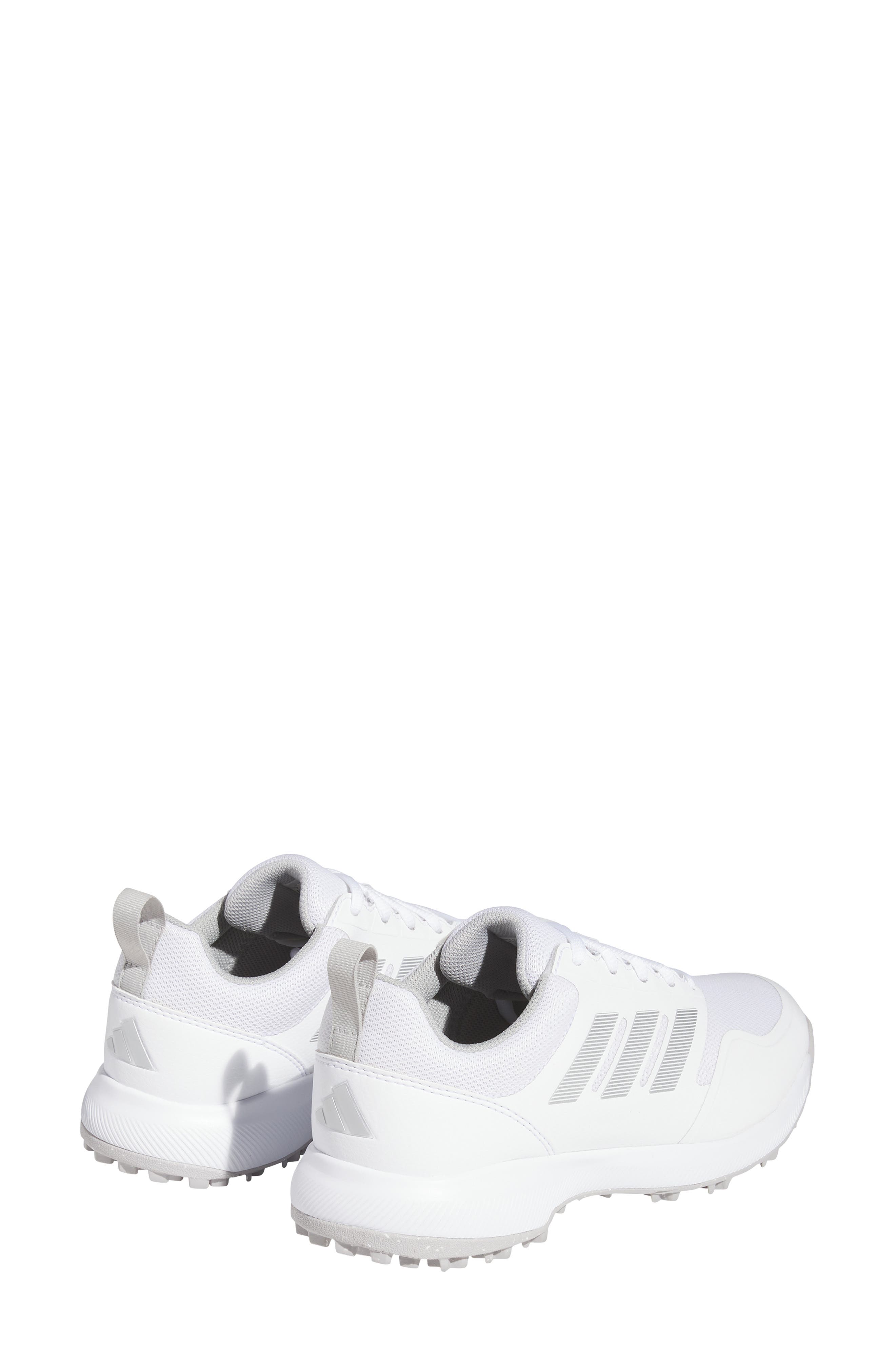 adidas Tech Response 3.0 Water Resistant Golf Shoe, Alternate, color, White/ Grey/ Silver Metallic