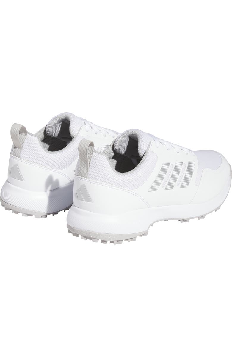 adidas Tech Response 3.0 Water Resistant Golf Shoe, Alternate, color, White/ Grey/ Silver Metallic