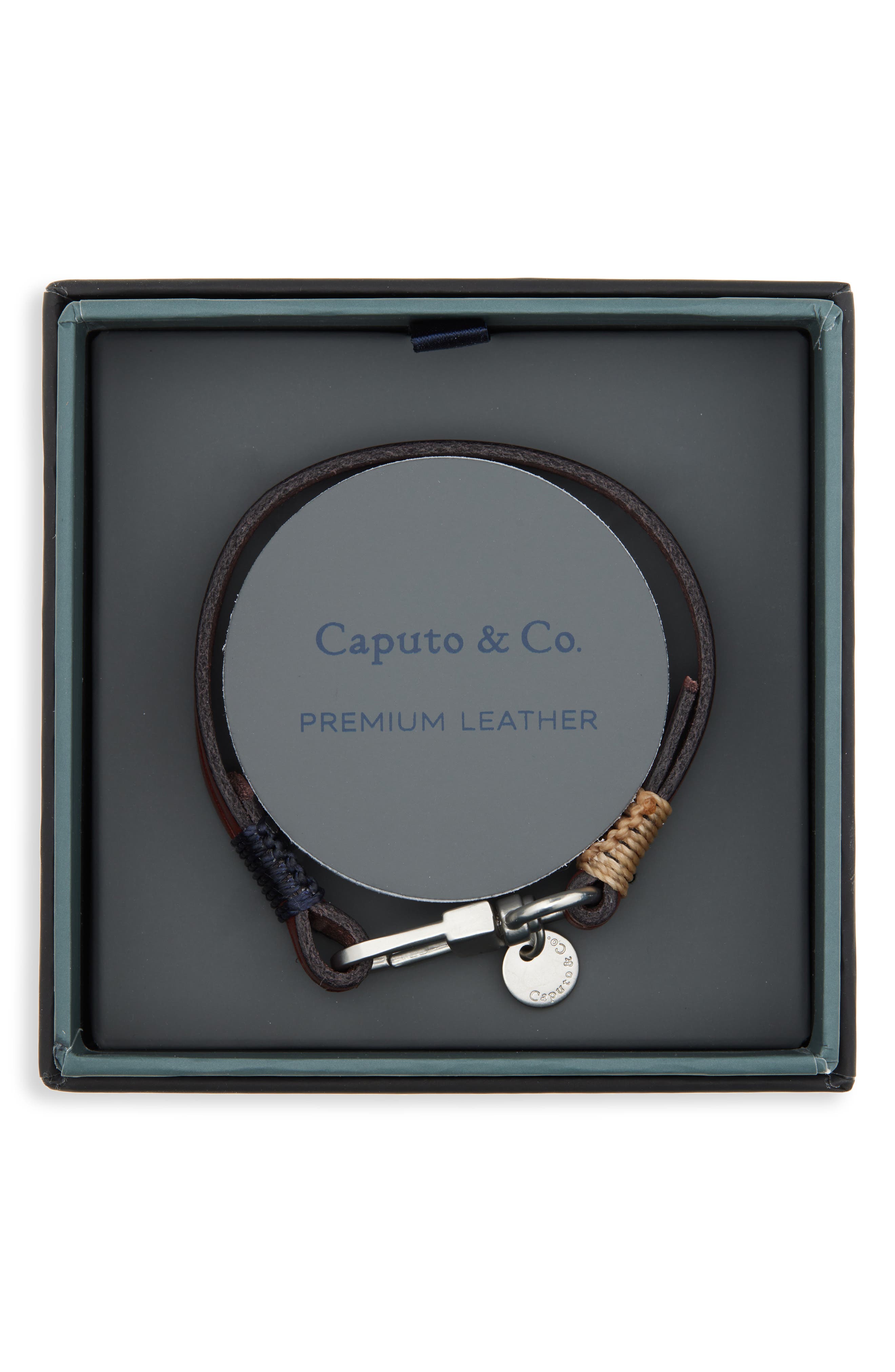 Caputo & Co. Men's Leather Bracelet