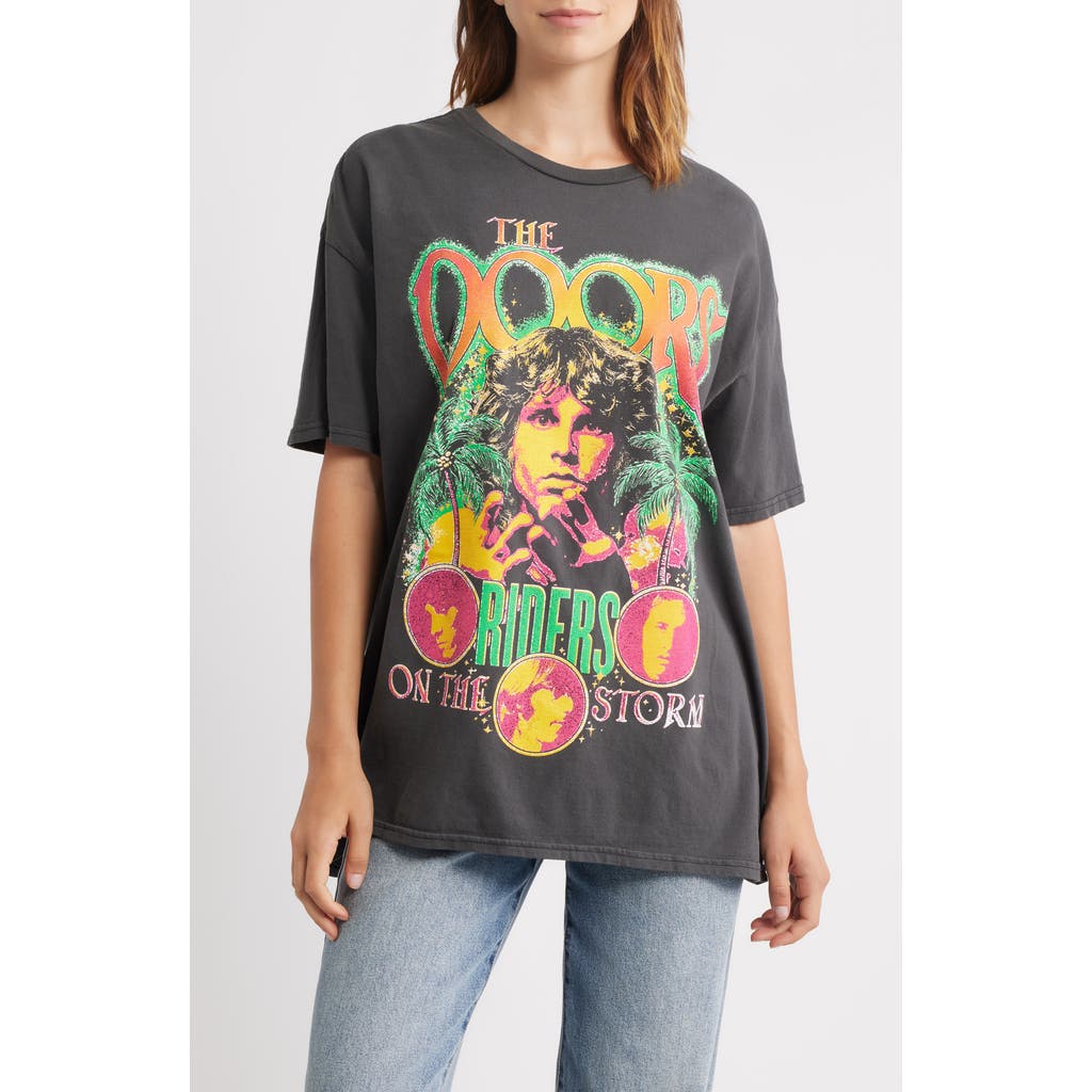 Merch Traffic The Doors Riders On The Storm Oversize Graphic T-shirt In Gray