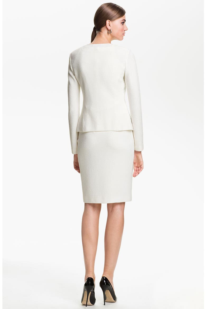 Cosmopolitan Tweed Pencil Skirt, Alternate, color, BRIGHT WHITE