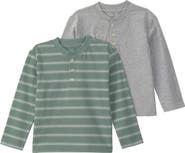Little Planet Kids' 2-Pack Striped Henley T-Shirts