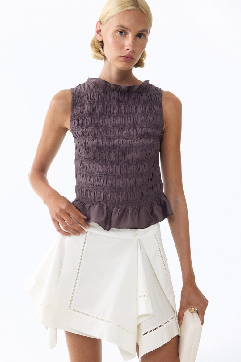 Smocked Top, Main, color, Dusty purple